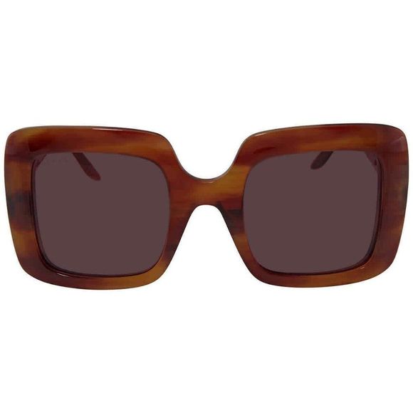 NEW Gucci Violet and Havana Square Women's Sunglasses - Picture 2 of 4